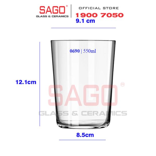  LIBBEY 820690 - Ly Thủy Tinh Libbey Cidra Cooler 560ml | Nhập Khẩu E.U 