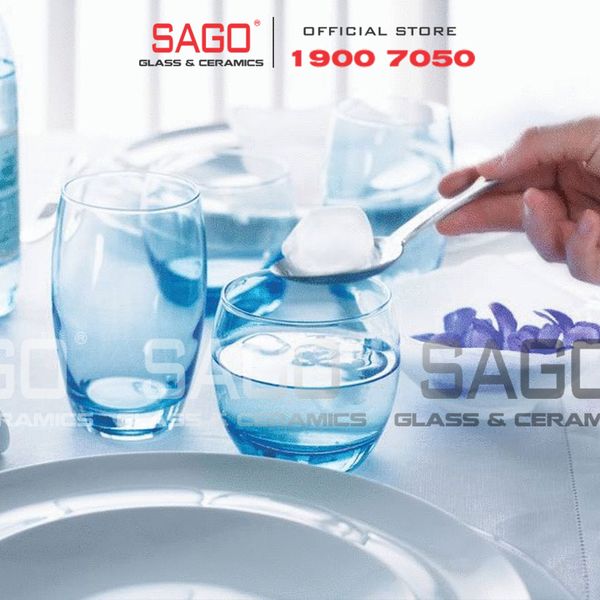  Luminarc J1584 - Ly Thủy Tinh Luminarc Salto Ice Blue 320ml | Thủy Tinh Cao Cấp 