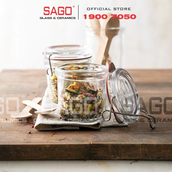  Luigi Bormioli 11960 - Hũ thủy tinh Pha Lê Luigi Bormioli LOCK EAT TERR HP10283 TAP Crystal Glasses 178ml | Nhập Khẩu Italy 