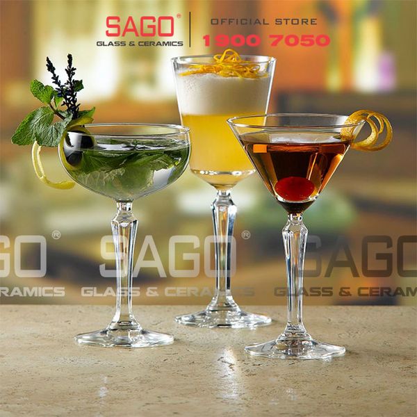 LIBBEY 601404 - Ly Thủy Tinh Libbey Spksy Martini 193ml | Nhập Khẩu E.U 