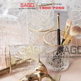  LIBBEY 929348 - Ly Thủy Tinh Cao Cấp Libbey HOBSTAR Color D.O.F Gold Rim 355ml | Nhập Khẩu E.U 