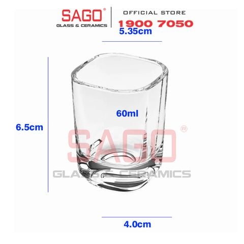  Ocean P03710 - Ly Thủy Tinh Ocean Verrine Shot Glass 60ml | Nhập Khẩu Thái Lan 