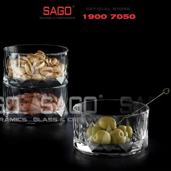  Ocean P02820 - Thố Thủy Tinh Ocean Connexion Condiment 4" | Nhập Khẩu Thái Lan 