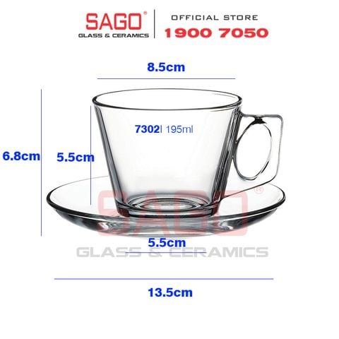  Pasabahce 97302 - Bộ Tách Cafe Pasabahce Vale 195ml | Nhập Khẩu Thổ Nhĩ Kỳ 