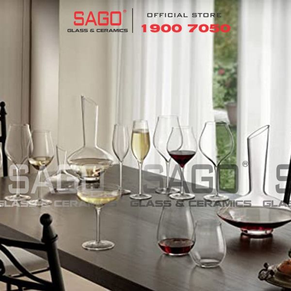  Luigi Bormioli 11837/01 - Ly thủy tinh Pha Lê Luigi Bormioli Vinea Franciacorta Pinot Nero Crystal Glasses 270ml | Nhập Khẩu Italy 