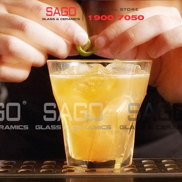  LIBBEY 15248 - Ly Thủy Tinh Libbey Gibraltar Twist Rocks 266ml | Thủy Tinh Cường Lực 