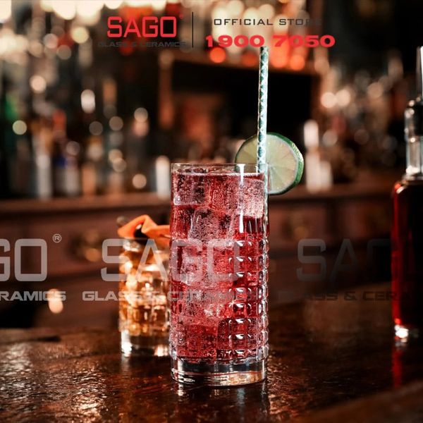  Luigi Bormioli 12418/02 - Ly thủy tinh Pha Lê Luigi Bormioli Tumbler Charme Hi-Ball Crystal Glasses 480ml | Nhập Khẩu Italy 