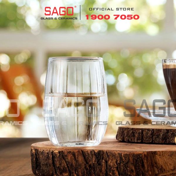  Deli JS5139-2 - Ly Thủy Tinh Deli Linka Glass 380ml | Thủy Tinh Cao Cấp 