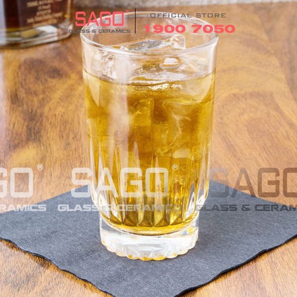  LIBBEY 15459 - Ly thủy tinh Cao Cấp Libbey Winchester DuraTuff Cooler 473ml | Nhập Khẩu USA 