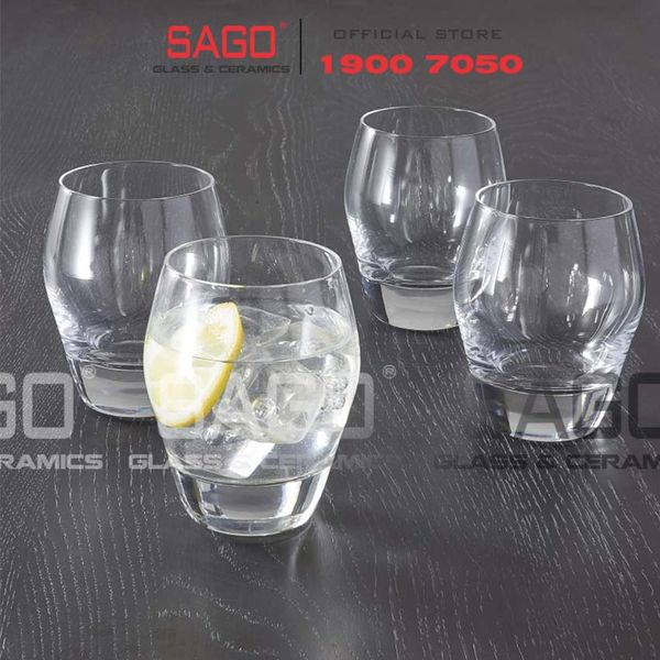  Luigi Bormioli 10404/02 - Ly thủy tinh Pha Lê Luigi Bormioli Tumbler Atelier Water Crystal Glasses 340ml | Nhập Khẩu Italy 