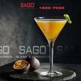  Luigi Bormioli A12459 - Ly thủy tinh Pha Lê Luigi Bormioli Mixology Martini Crystal Glasses 215ml | Nhập Khẩu Italy 