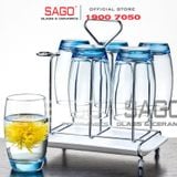  Luminarc J1585 - Ly Thủy Tinh Luminarc Salto Ice Blue 350ml | Thủy Tinh Cao Cấp 