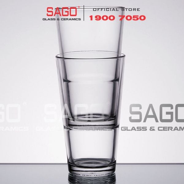  LIBBEY 15790 - Ly Thủy Tinh Libbey Stacking Mixing Glass 473ml  | Thủy Tinh Cường Lực Nhập Khẩu U.S 