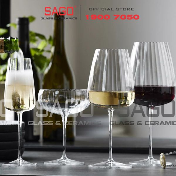  Luigi Bormioli 13190/01 - Ly thủy tinh Pha Lê Luigi Bormioli Speakeasy Swing Champagne Crystal Glasses 300ml | Nhập Khẩu Italy 