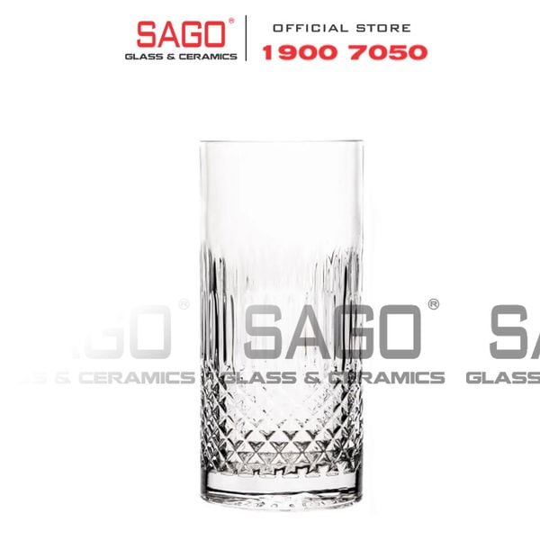  Luigi Bormioli 12770/02 - Ly thủy tinh Pha Lê Luigi Bormioli Tumbler Diamante Bevera Crystal Glasses 480ml | Nhập Khẩu Italy 