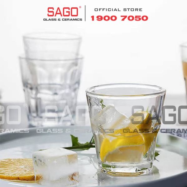  Deli Y5012 - Ly Thủy Tinh  Deli Central Rock 205ml | Thủy Tinh Cao Cấp 