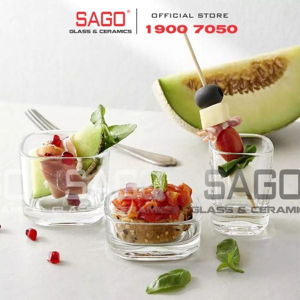  Ocean P03721 - Ly Thủy Tinh Ocean Verrine DEEP Bowl Glass 3'' | Nhập Khẩu Thái Lan 