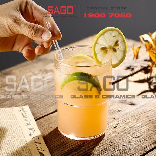  DELI GPB53 - Ly Thủy Tinh Deli Glasses Eco Borosilicate Hight Ball Glass Cup 400ml | Thủy Tinh Cao Cấp 