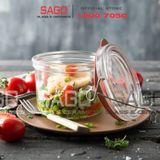  Luigi Bormioli 11961 - Hũ thủy tinh Pha Lê Luigi Bormioli LOCK EAT TERR HP10285 TAP Crystal Glasses 257ml | Nhập Khẩu Italy 