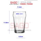  LIBBEY 4810 - Ly thủy tinh Libbey English Pub glass 296ml | Thủy Tinh Cao Cấp 