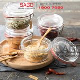  Luigi Bormioli 11959 - Hũ thủy tinh Pha Lê Luigi Bormioli LOCK EAT TERR HP10283 TAP Crystal Glasses 147ml | Nhập Khẩu Italy 