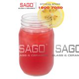  LIBBEY 92103 - Ly Thủy Tinh Kiểu Hũ Libbey Drinking Jar 473ml | Nhập Khẩu USA 