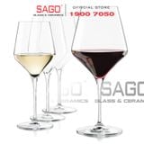  LIBBEY 9326 - Ly Thủy Tinh Libbey Prism 24 Oz Wine 710ml | Nhập Khẩu USA 