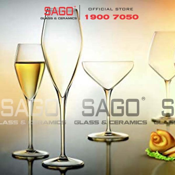  Luigi Bormioli A08748 - Ly thủy tinh Pha Lê Luigi Bormioli Atelier Prosecco Champagne Crystal Glasses 270ml  | Nhập Khẩu Italy 