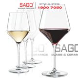  LIBBEY 9322 - Ly Thủy Tinh Libbey Prism 13 Oz Wine 384ml | Nhập Khẩu USA 