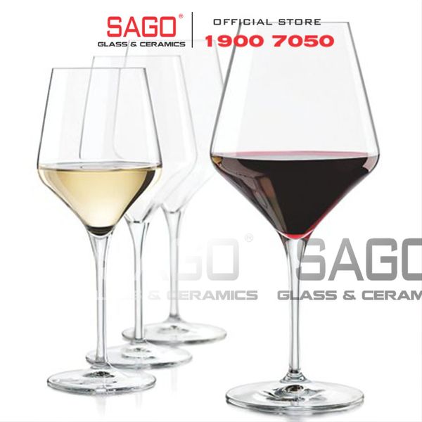  LIBBEY 9322 - Ly Thủy Tinh Libbey Prism 13 Oz Wine 384ml | Nhập Khẩu USA 