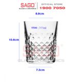  LIBBEY 925500 - Ly Thủy Tinh Cường Lực Libbey Carats Dof 355ml | Nhập Khẩu E.U 