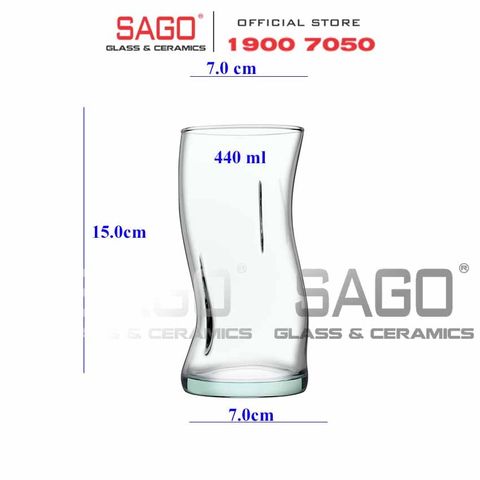  Pasabahce 420928 - Ly Thủy Tinh Pasabahce  Arorf Hi Ball 440ml | Nhập Khẩu Thổ Nhĩ Kỳ 