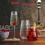  Luigi Bormioli A13189 - Ly thủy tinh Pha Lê Luigi Bormioli Speakeasy Swing Prosecco Cocktail Crystal Glasses 210ml | Nhập Khẩu Italy 