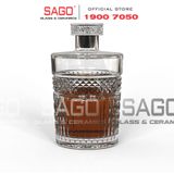  LIBBEY 827170 - Bình Rượu Thủy Tinh Libbey Radiant Decanter Glass Stopper 1000ml | Nhập Khẩu E.U 