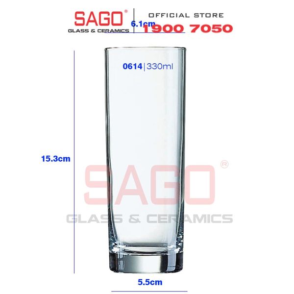  Luminarc D0614 - Ly Thủy Tinh Luminarc Islande 330ml | Thủy Tinh Cao Cấp 