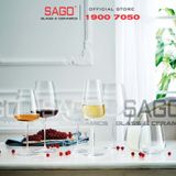  Luigi Bormioli A12733 - Ly thủy tinh Pha Lê Luigi Bormioli Meravigliosi Barolo Shiraz Crystal Glasses 450ml | Nhập Khẩu Italy 