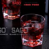  Deli Y5170-2 - Ly Thủy Tinh Deli Trà Đá Centra Rocks 300ml | Thủy Tinh Cao Cấp 