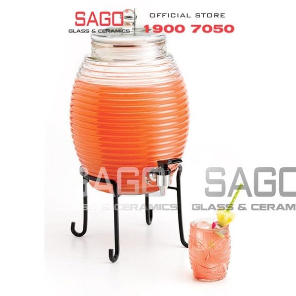  LIBBEY 92165 - Bình Thủy Tinh Libbey Beehive Beverage Dispenser 10 lít | Nhập Khẩu U.S 