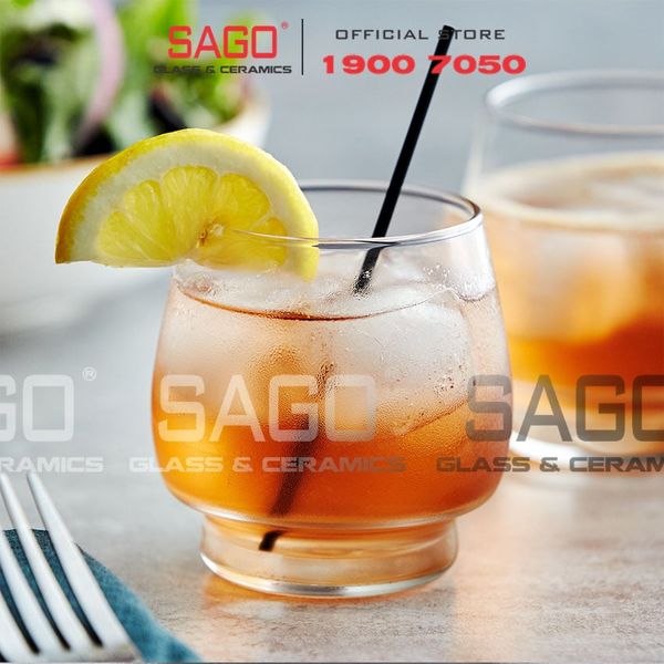  LIBBEY 12019 - Ly Thủy Tinh Cao Cấp Libbey Orbital Rocks 473ml | Nhập Khẩu USA 