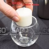  LIBBEY 1965 - Ly Thủy Tinh Libbey Round Ones Finedge Votive 141ml | Nhập Khẩu USA 