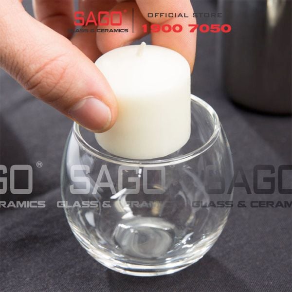  LIBBEY 1965 - Ly Thủy Tinh Libbey Round Ones Finedge Votive 141ml | Nhập Khẩu USA 