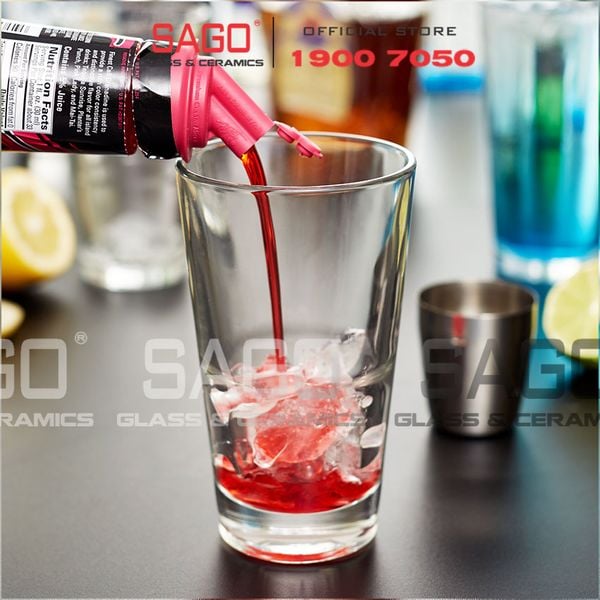  LIBBEY 15790 - Ly Thủy Tinh Libbey Stacking Mixing Glass 473ml  | Thủy Tinh Cường Lực Nhập Khẩu U.S 