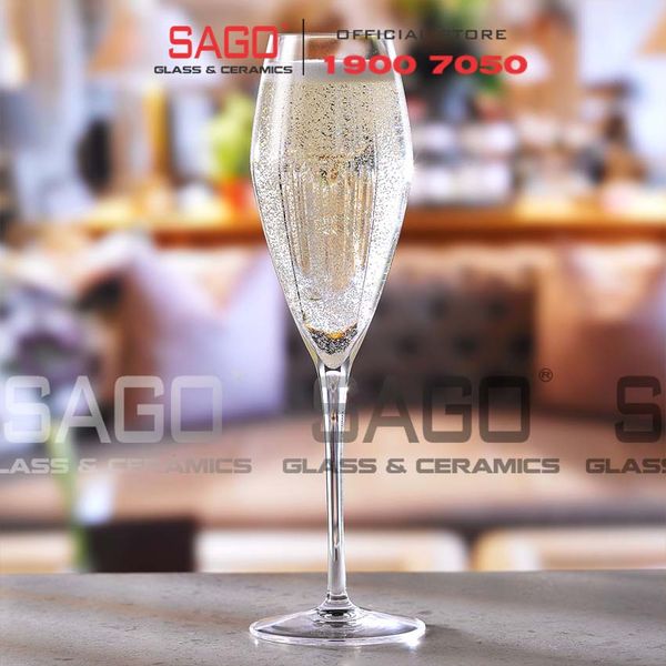  Luigi Bormioli A08748 - Ly thủy tinh Pha Lê Luigi Bormioli Atelier Prosecco Champagne Crystal Glasses 270ml  | Nhập Khẩu Italy 