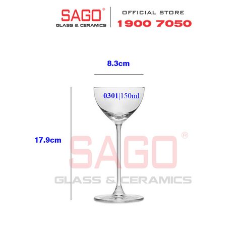  LIBBEY 430301 - Ly Thủy Tinh Libbey Bespoke Nick & Nova 150ml | Nhập Khẩu E.U 