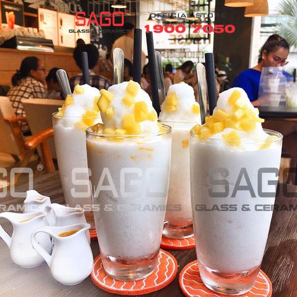  Lucky 100312 - Ly Thủy Tinh Lucky Bầu Cao 350ml | Nhập Khẩu Thái Lan 