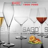  Luigi Bormioli A08743 - Ly thủy tinh Pha Lê Luigi Bormioli Atelier Cabernet Merlot Crystal Glasses 700ml | Nhập Khẩu Italy 