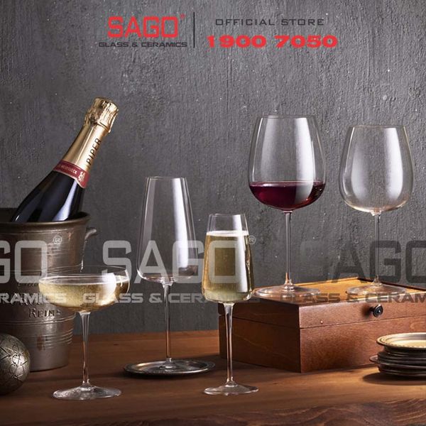  Luigi Bormioli A13108 - Ly thủy tinh Pha Lê Luigi Bormioli Luigi Bormioli I Meravigliosi Flute Crystal Glasses 210ml | Nhập Khẩu Italy 