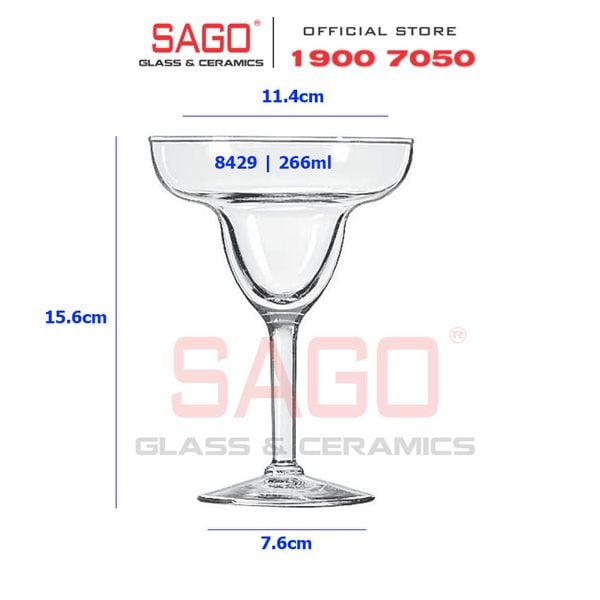  LIBBEY 8429 - Ly Thủy Tinh Libbey Citation Gourmet Coupette Margarita 266ml | Nhập Khẩu USA 