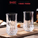  Deli KB049-1 - Ly thủy tinh Deli Whisky Carats Glass Long Drink 320ml | Thủy Tinh Cao Cấp 