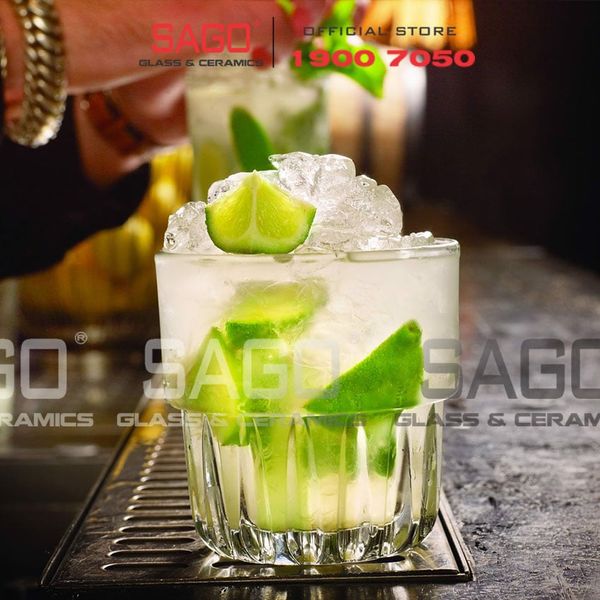  LIBBEY 15435 - Ly Thủy Tinh Cường Lực Libbey Everest Duratuff Rocks 355ml | Nhập Khẩu USA 